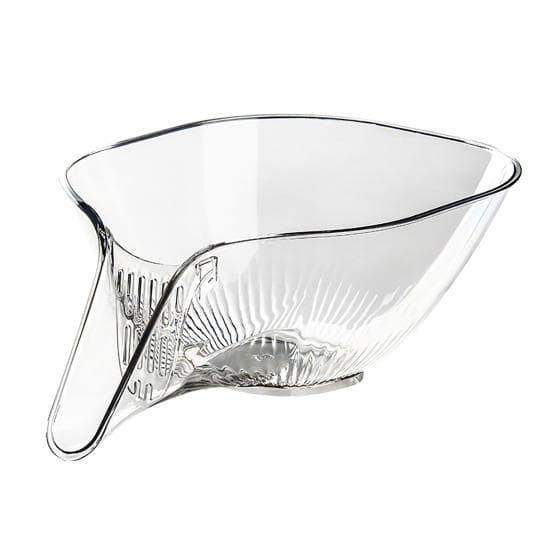 Drain Basket Large Capacity Efficient Quick Drainage Sink Fruit Vegetable Washing Basket for Home Kitchen transparent