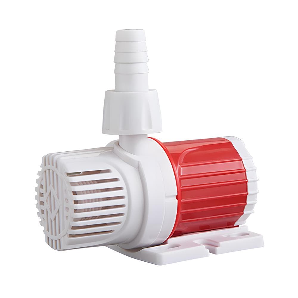 DC Aquarium Pump 20W 1000-1200L/H High Flow DC 12V Submersible Pump Ultra-Quiet 16.4ft Max Lift DC12V red/white