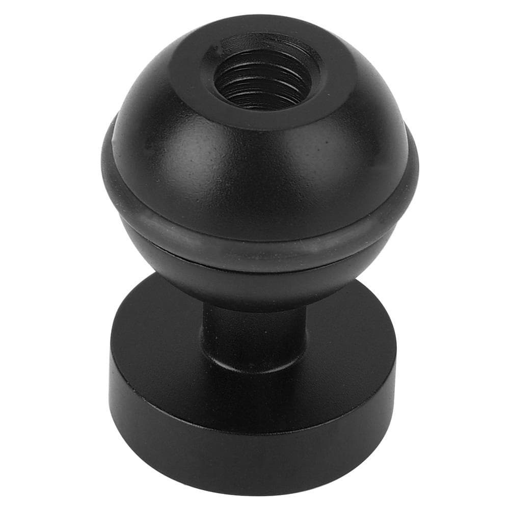 Diving Light Bracket Action Camera Ball Head Base Hot Shoe Mount 1/4 Screw Hole(black)