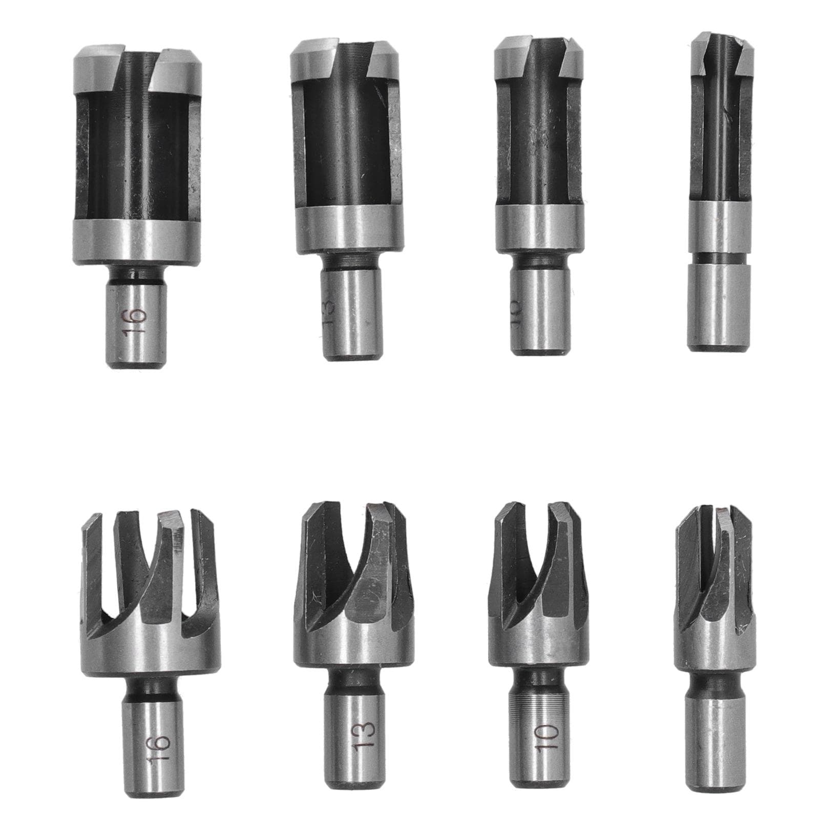 8Pcs Wood Plug Drill Bit Cutter Carbon Steel Industrial Barrel Claw Type Durable Wood Cutter for