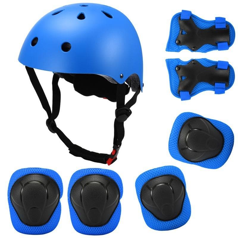 Child helmet protective suit knee elbow pads 2 3 4 5 6 7 8 9 10 11 12 years Girl boy Suitable roller skating skateboards protection equipment set 10-30kg