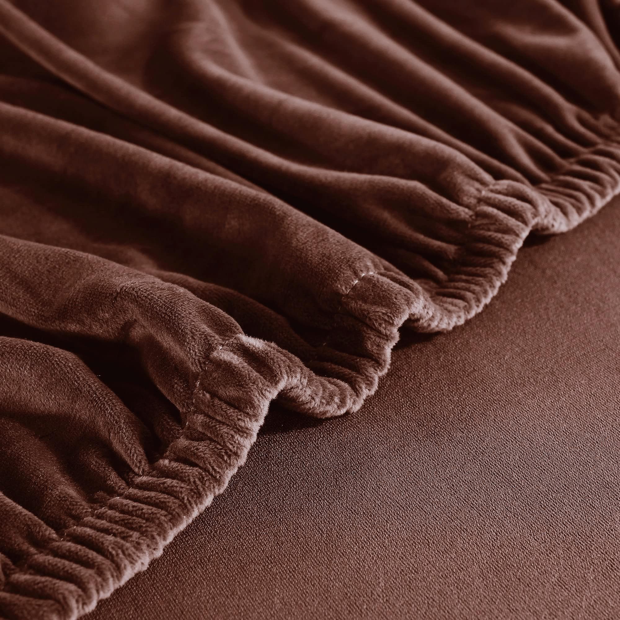 Velvet Couch Cover Wear-Resistant Universal Sofa Cushion Seat Separate Covers Protector with Stretch Elastic for Home Furniture 1 Seat 50-65cm