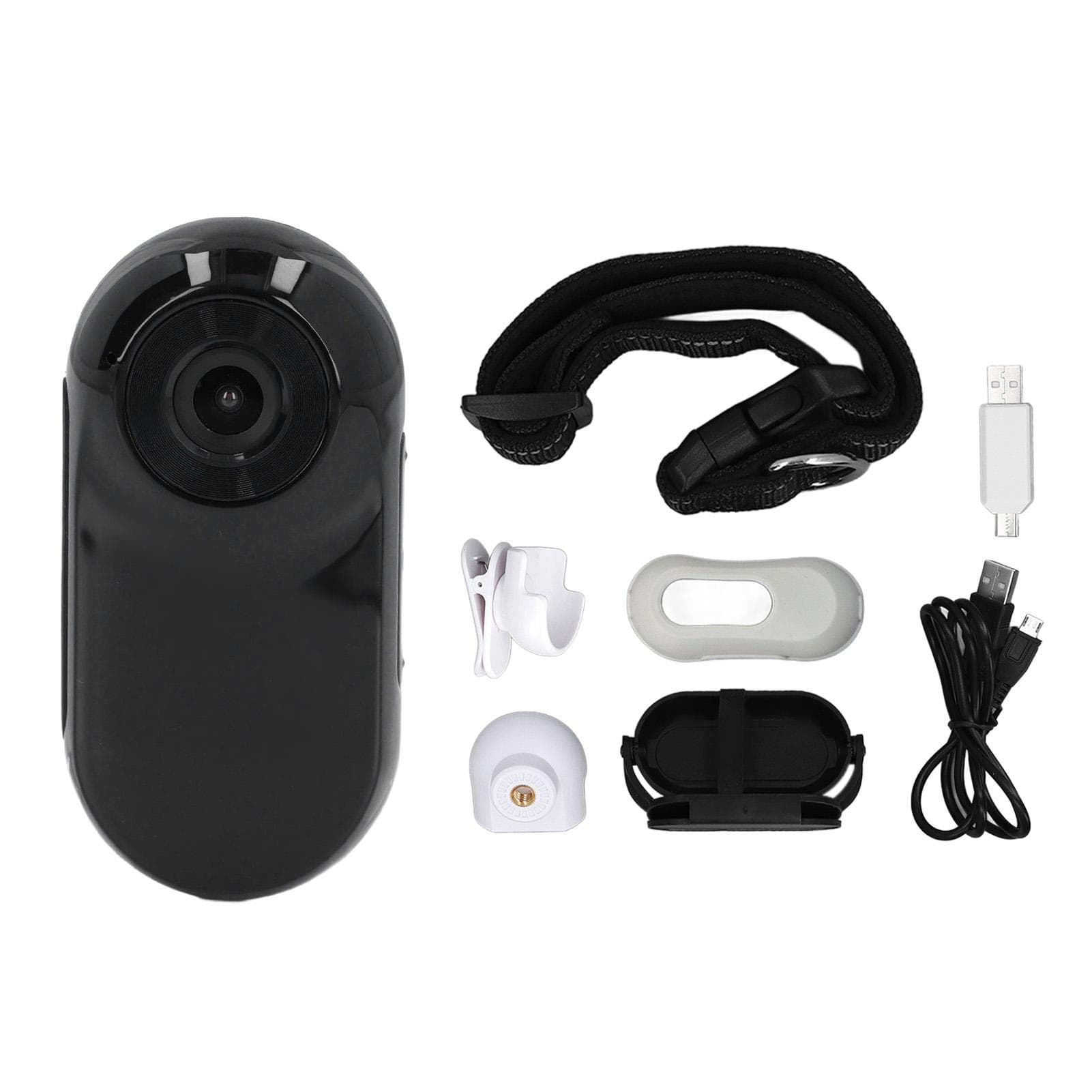 Pet Collar Camera 120 Deg Lens OTG Connection Video Recording Adjustable Magnetic Cat Sport Camera