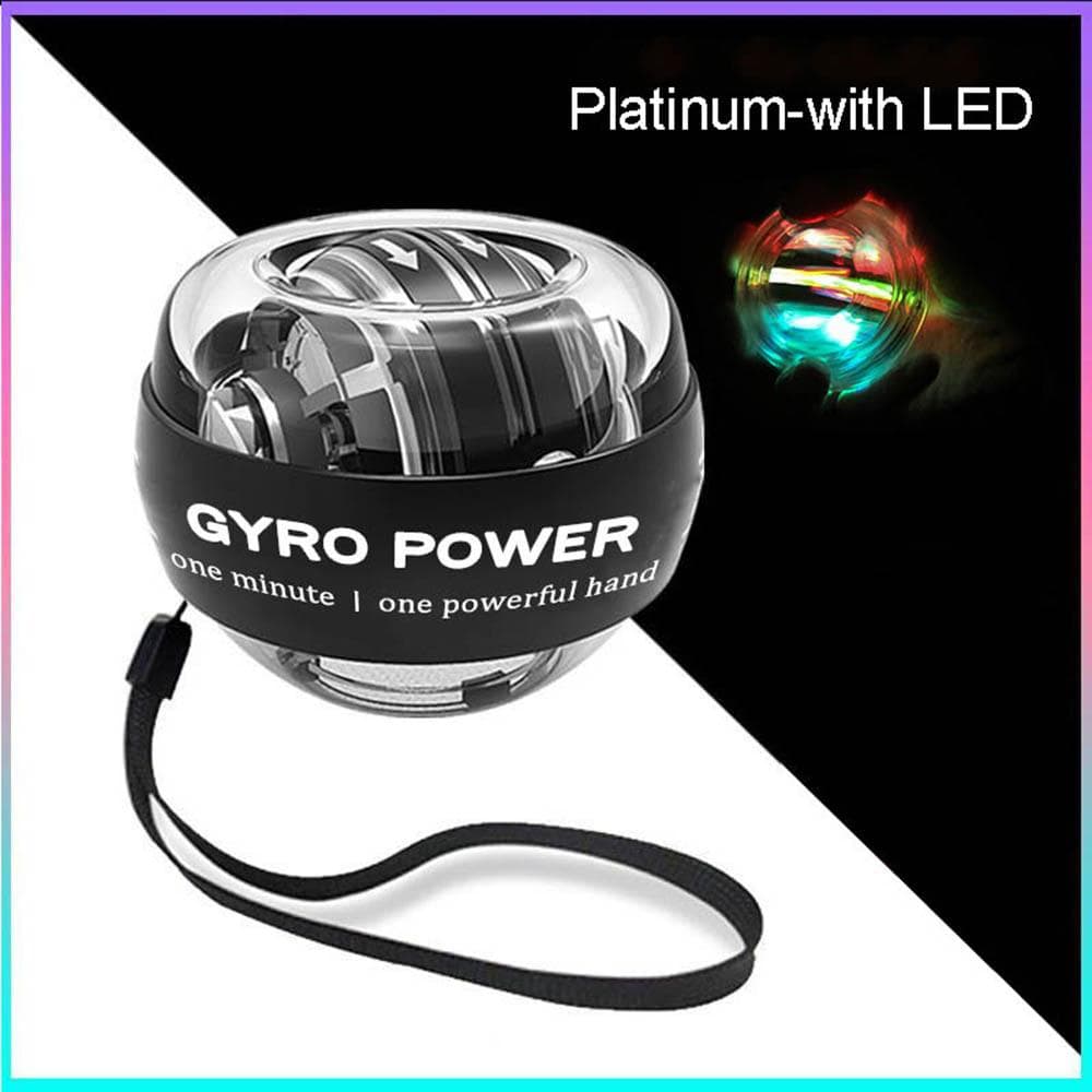 Wrist Trainer Ball Auto-Start Powerball Wrist Strengthener Gyroscope Forearm Fitness Exerciser Power Gyro Ball Hand Trainer YSL With LED