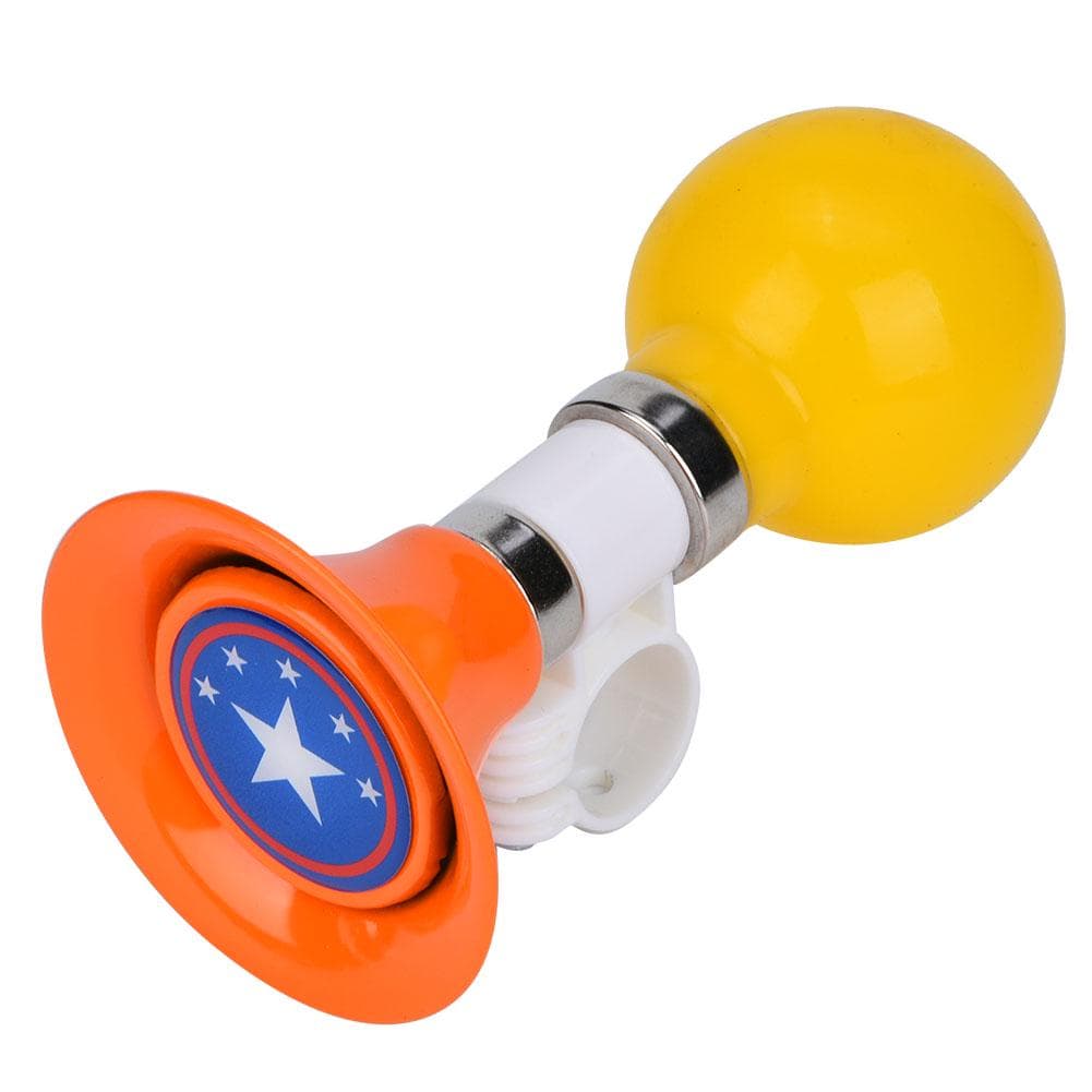 Metal Rubber Loud Children Bicycle Kids Bike Horn Warning Bell for Boys Girls Accessory(Orange) orange