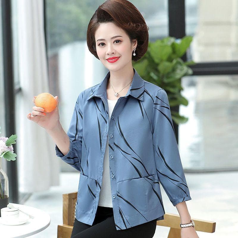 Spring and Summer Printed Casual Jacket for Women, Short Style Loose Cardigan for Women, Fashionable Top for Women 2XL