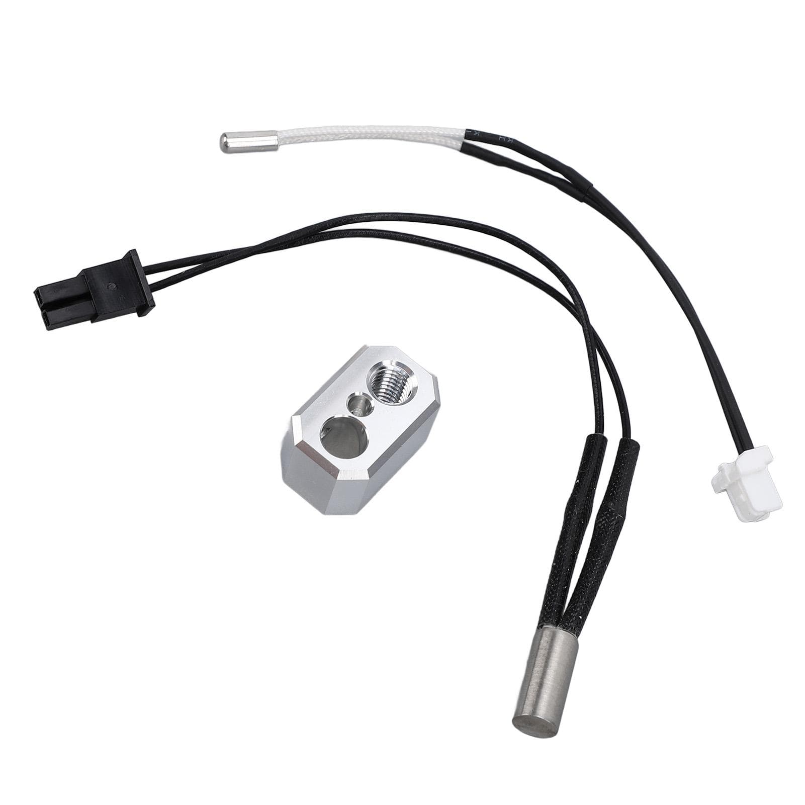 3D Printer Hotend Aluminum Heater Block Thermistor Cable Heating Rod Feeding Tube Kit for MK4 24V