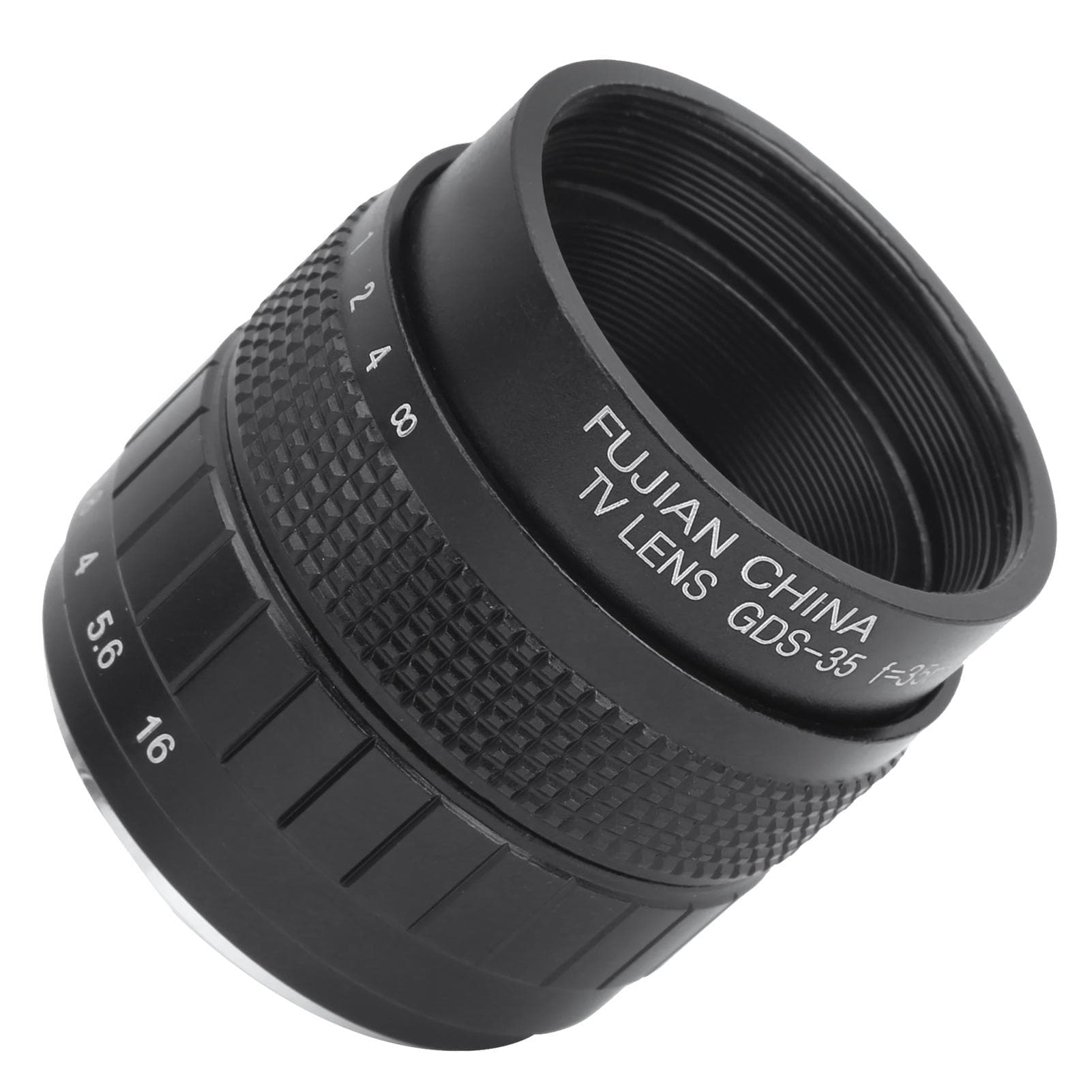 35mm F1.7 C Mount Television TV Film Fixed Focus Mirrorless Camera Lens Accessorysilver black