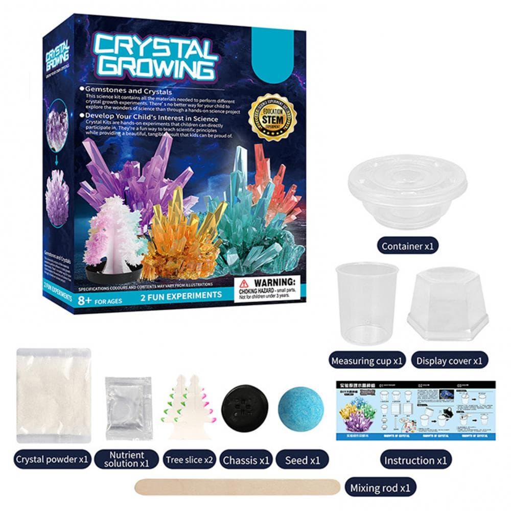 Crystal Growing Kit for Kids, Crystal Christmas Tree Growing Kit, DIY Crystal Christmas Tree Crafts, STEM Science Experiments Toys MZZ320