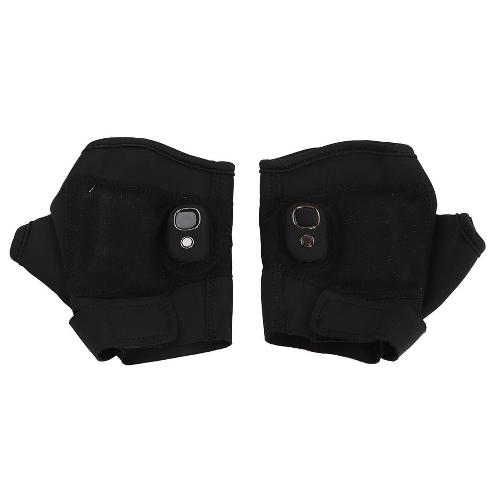 USB Heated Gloves for Women Men Rechargeable Fingerless Gloves with Display Temperature Control