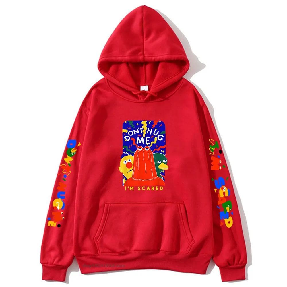Dont Hug Me Im Scared Hoodies Cartoon Graphic Sweatshirts Male Top Unisex Autumn Winter Sudadera Men Women Clothing M