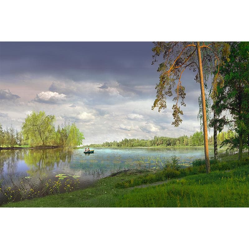 DIY 5D Diamond Painting Jungle Creek Scenery Mosaic Diamond Embroidery 20X30CM