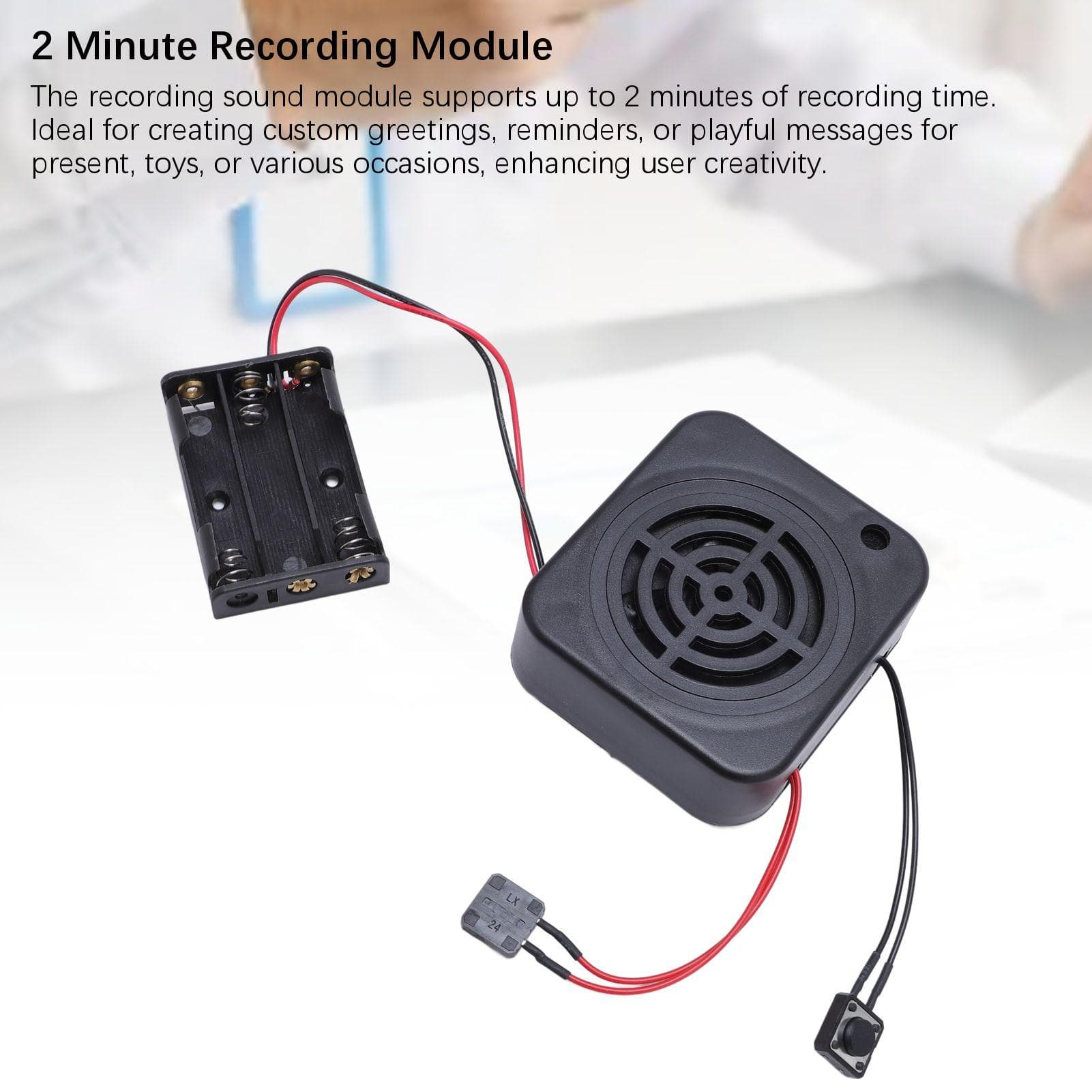 Sound Recorder Module DIY Voice Recording Message Box 2 Minutes Recordable Sound Module for