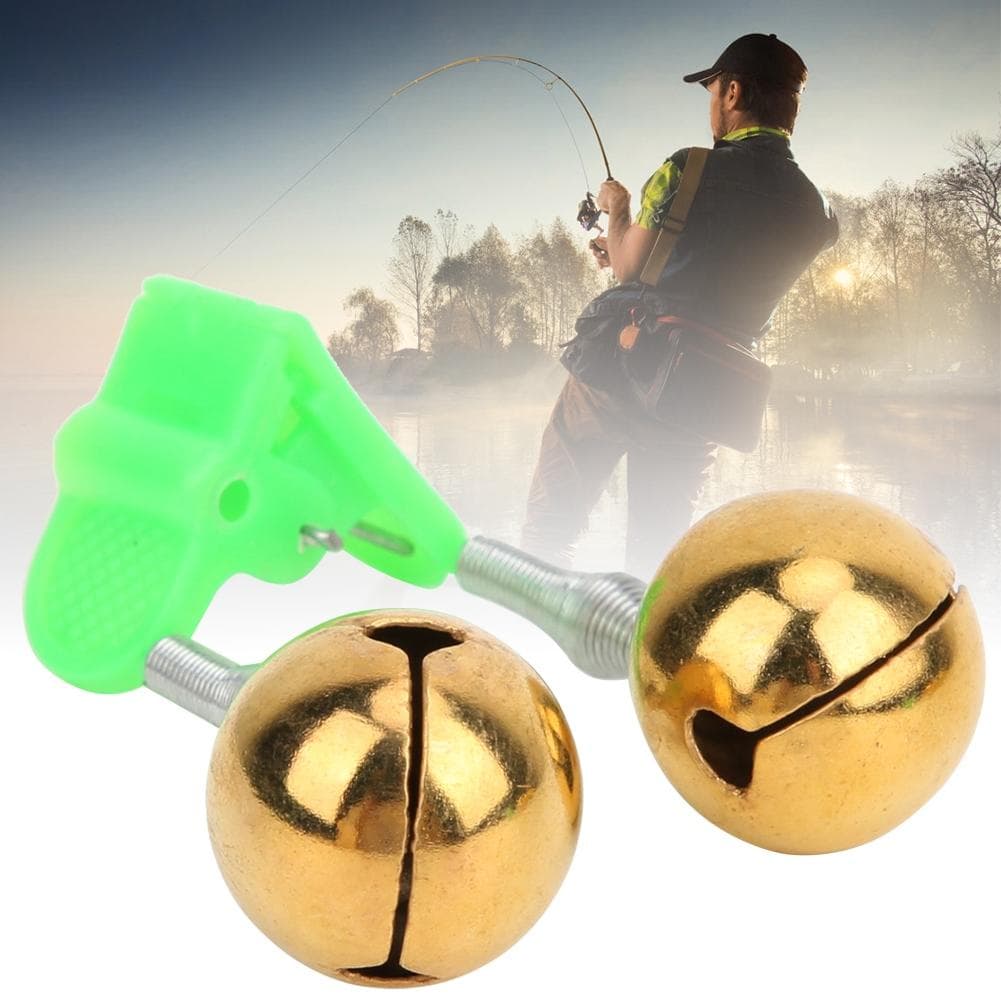 5Pcs Bite Alarm Double Bells Ring Alerter Fishing Tools Accessory for Sea Rod