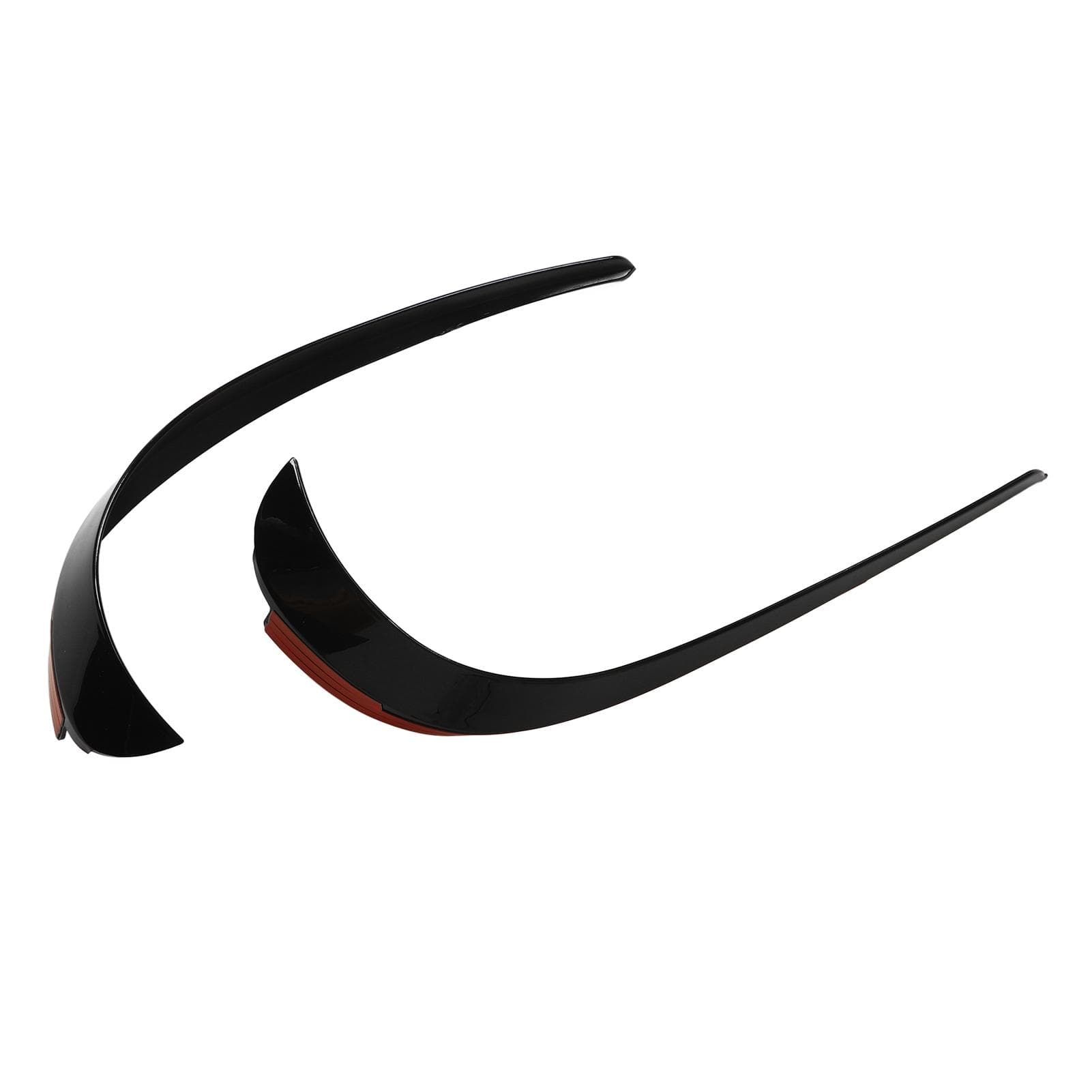 1 Pair Front Bumper Spoiler Bright Black Colorfast Replacement for Mercedes?Benz GLA Class X156