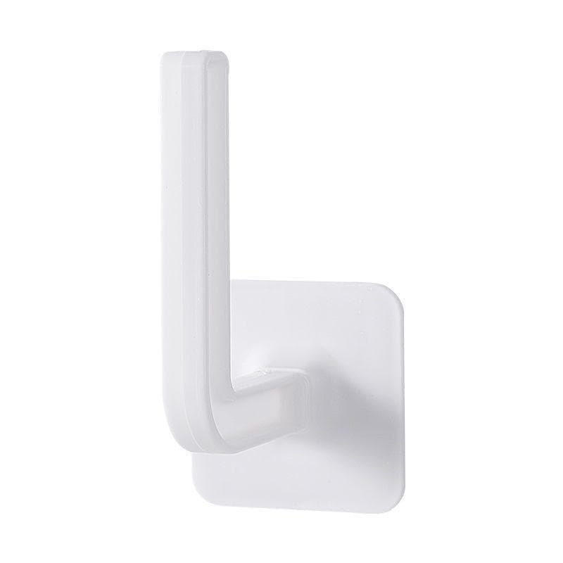 No Trace Sticky Hook Kitchen Roll Paper Organizer Bathroom Storage Rack Hanging Toilet Paper Holder Hooks and Viscose
