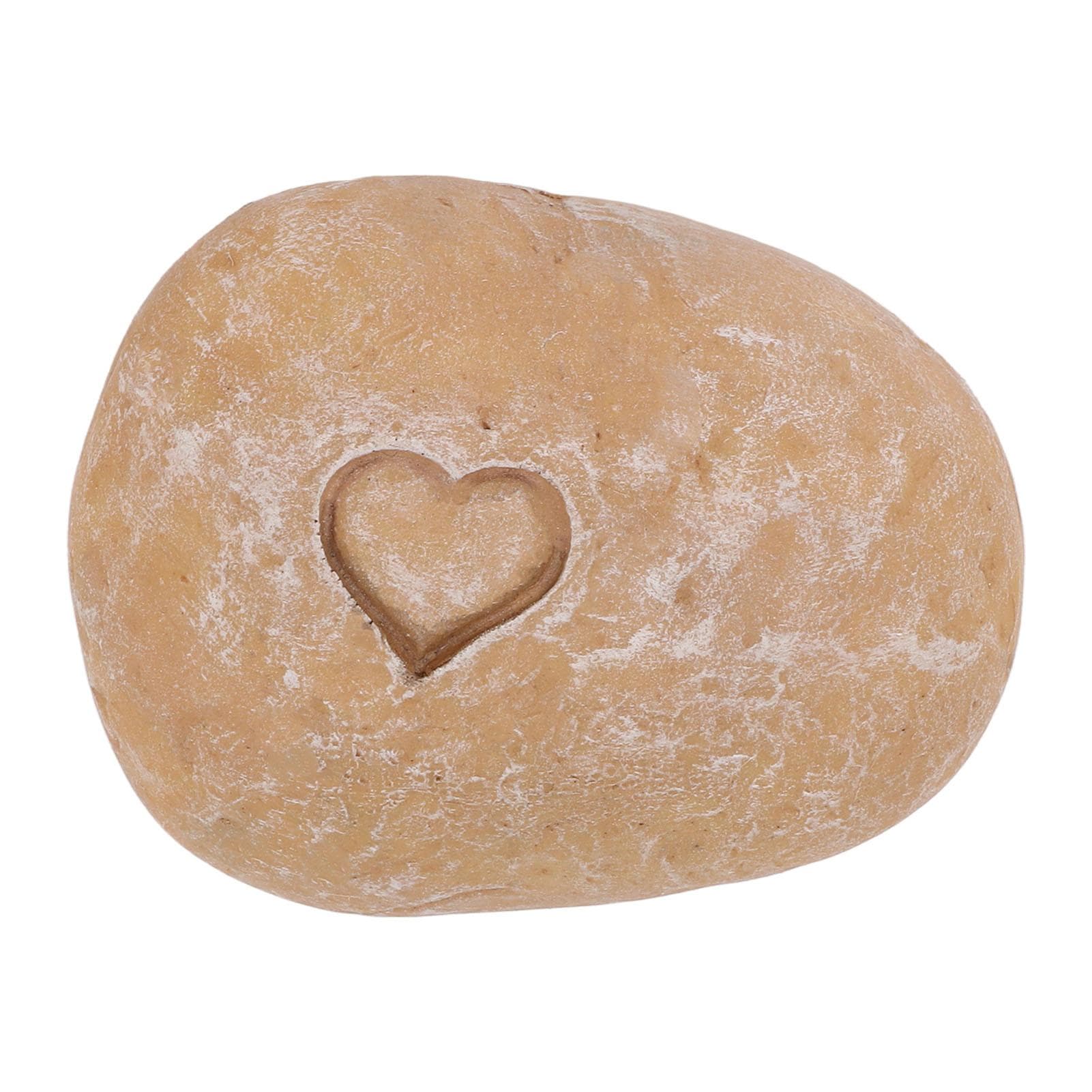 Pet Memorial Garden Stone DIY Lettering Simulation Pebbles Pet Grave Marker for Dogs Cats Love