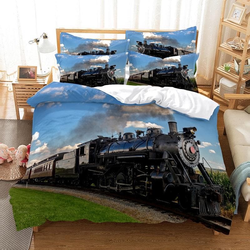 bedding set duvet cover set 3d bedding digital printing bed linen queen size bedding set fashion design EU single(135x200cm)
