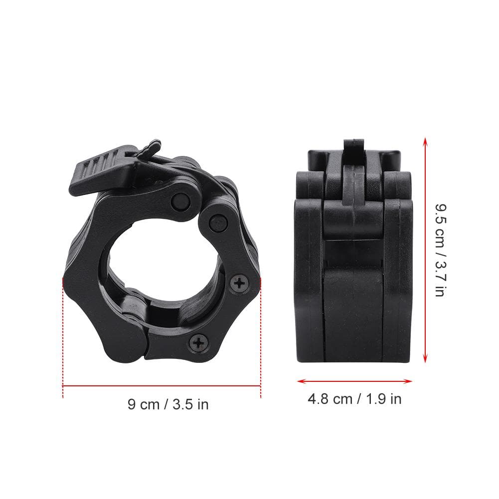 50mm Spinlock Collars Barbell Dumbell Clip Clamp Weight Bar Lock for Fitness