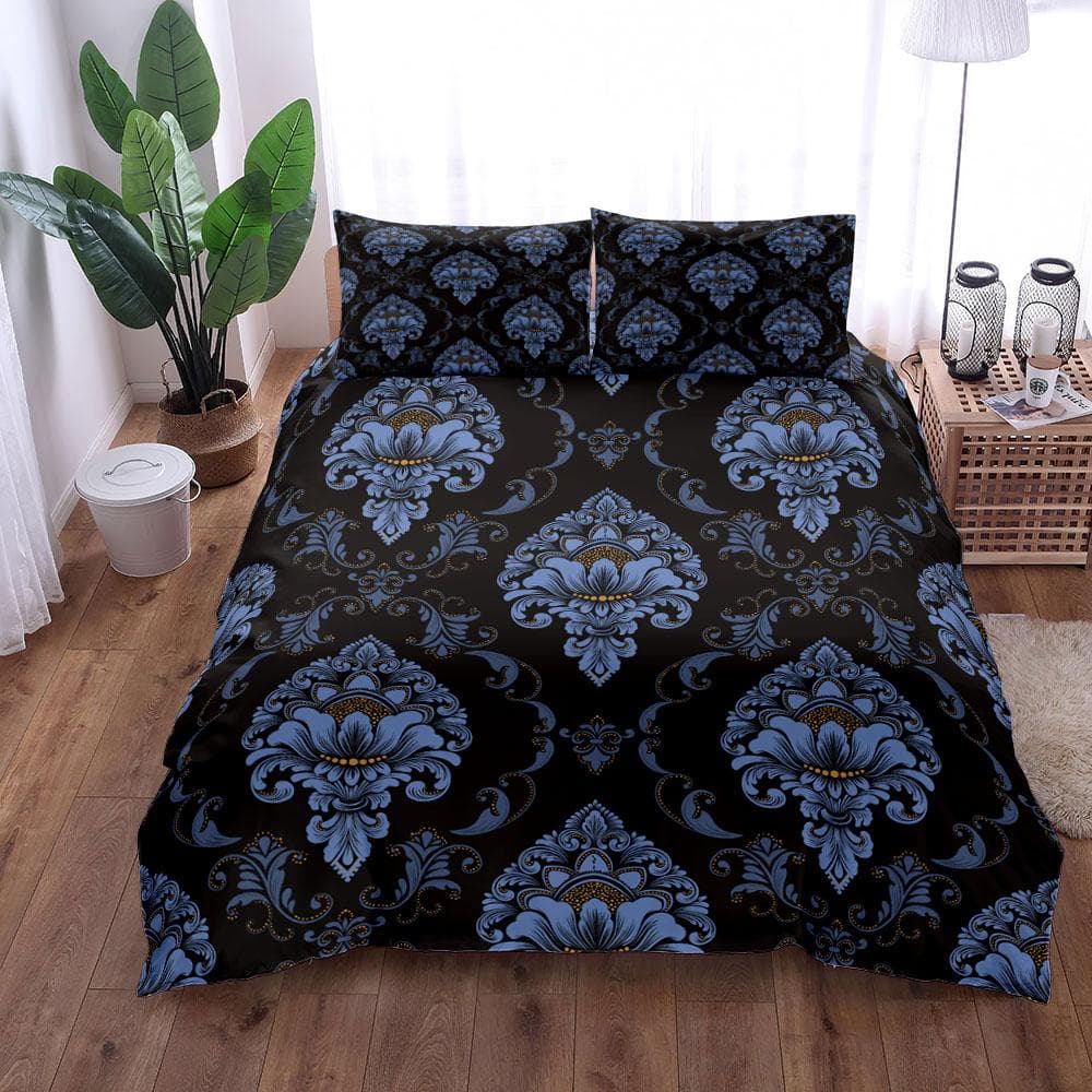 Baroque Mandala Vintage Mansion Duvet Cover Set King Queen Double Full Twin Single Size Boys Bed Linen Set 150x200cm 3pcs