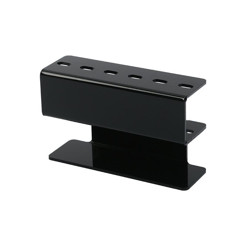 6-Hole Tweezer Storage Rack Professional Eyelash Extension Display Stand Space Saving Tweezers Organizer Makeup Tools black