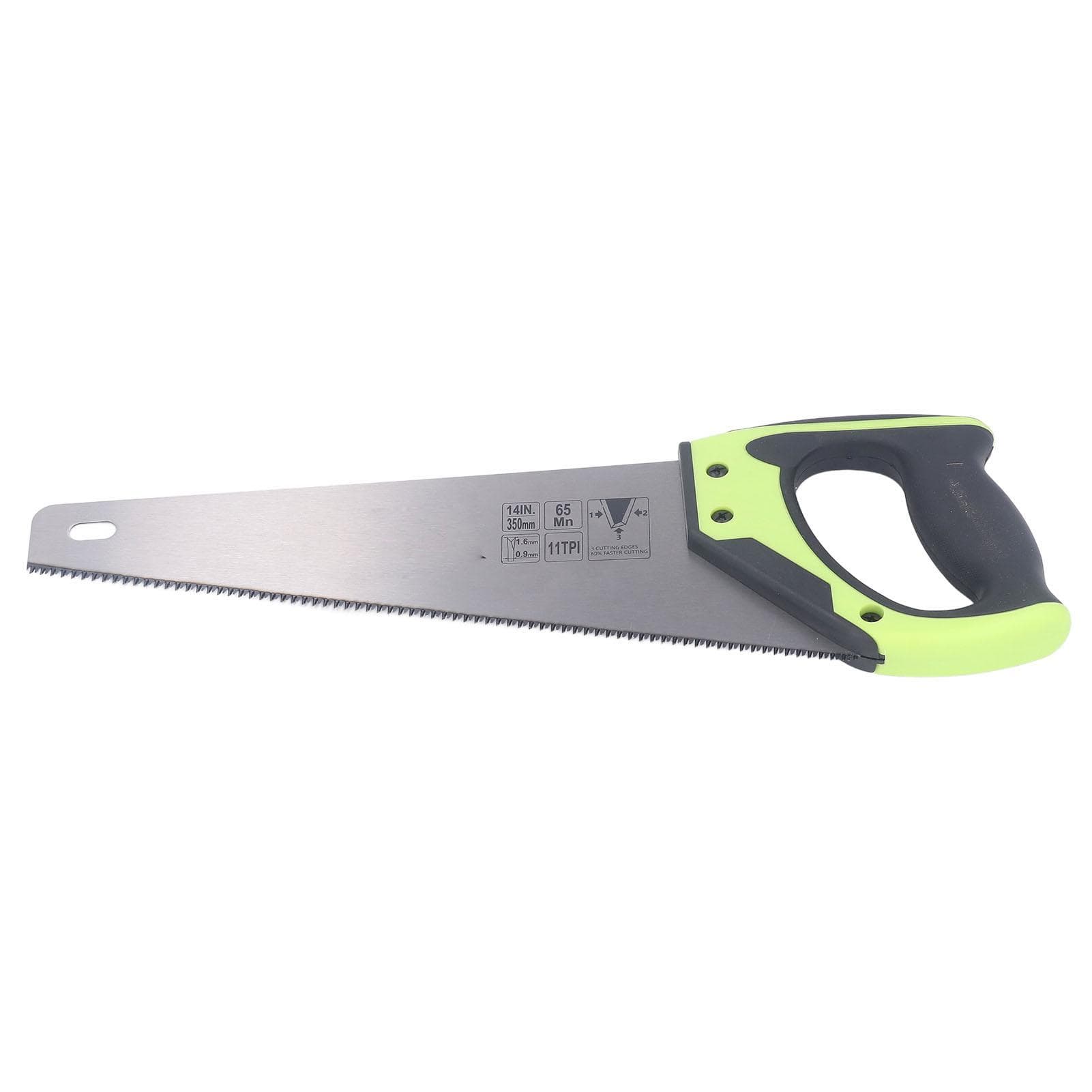 Woodworking Hand Saw 65MN Manganese Steel Clean Smoothly Cutting Anti Slip Handle Hand Saw for