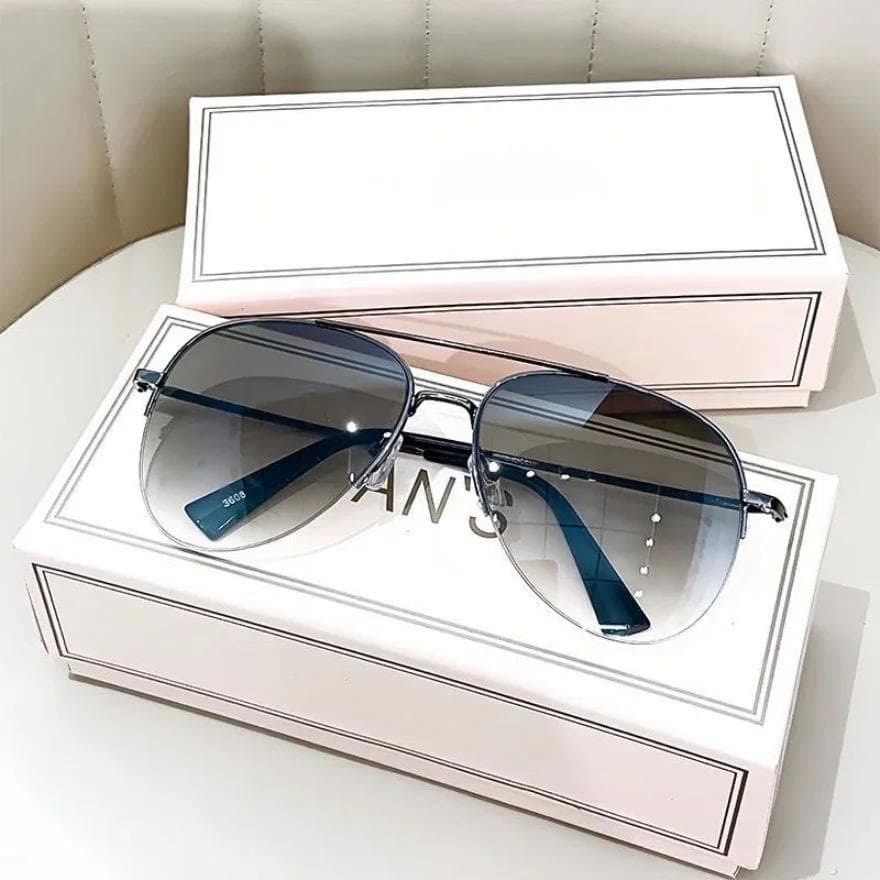 Men Designer Sunglasses UV400 Protection Classic Pilot Driving Glasses Outdoor Fishing Travel Eyewear