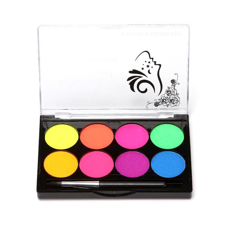 8 Colors Fluorescent Face Body Art Paint Glow Oil Painting Halloween Party Fancy Dress Beauty Makeup Tool