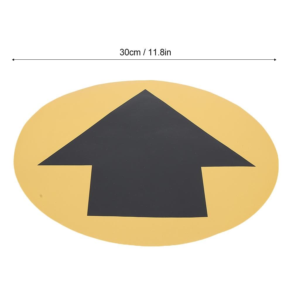 5pcs Bag Safety Distance Sign Decal Distance Warning Floor Sticker for Store HospitalXG019