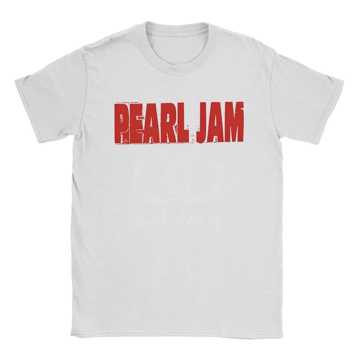 Fashion Pearls Jam Tour Album T-Shirts for Men Women Cotton Tee Shirt Adult Clothes XL white