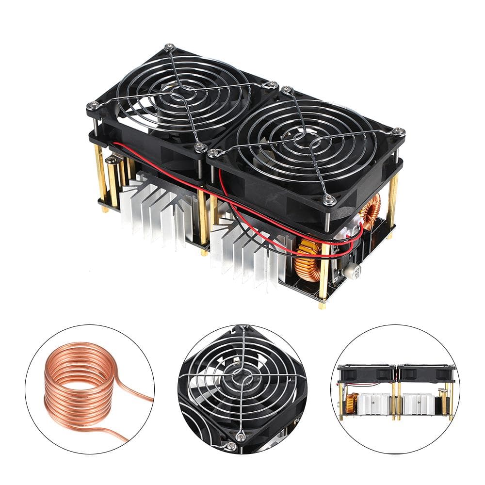 1800W 40A 12V-48V ZVS Induction Heating Board Module DIY Flyback Driver Heater Good Heat