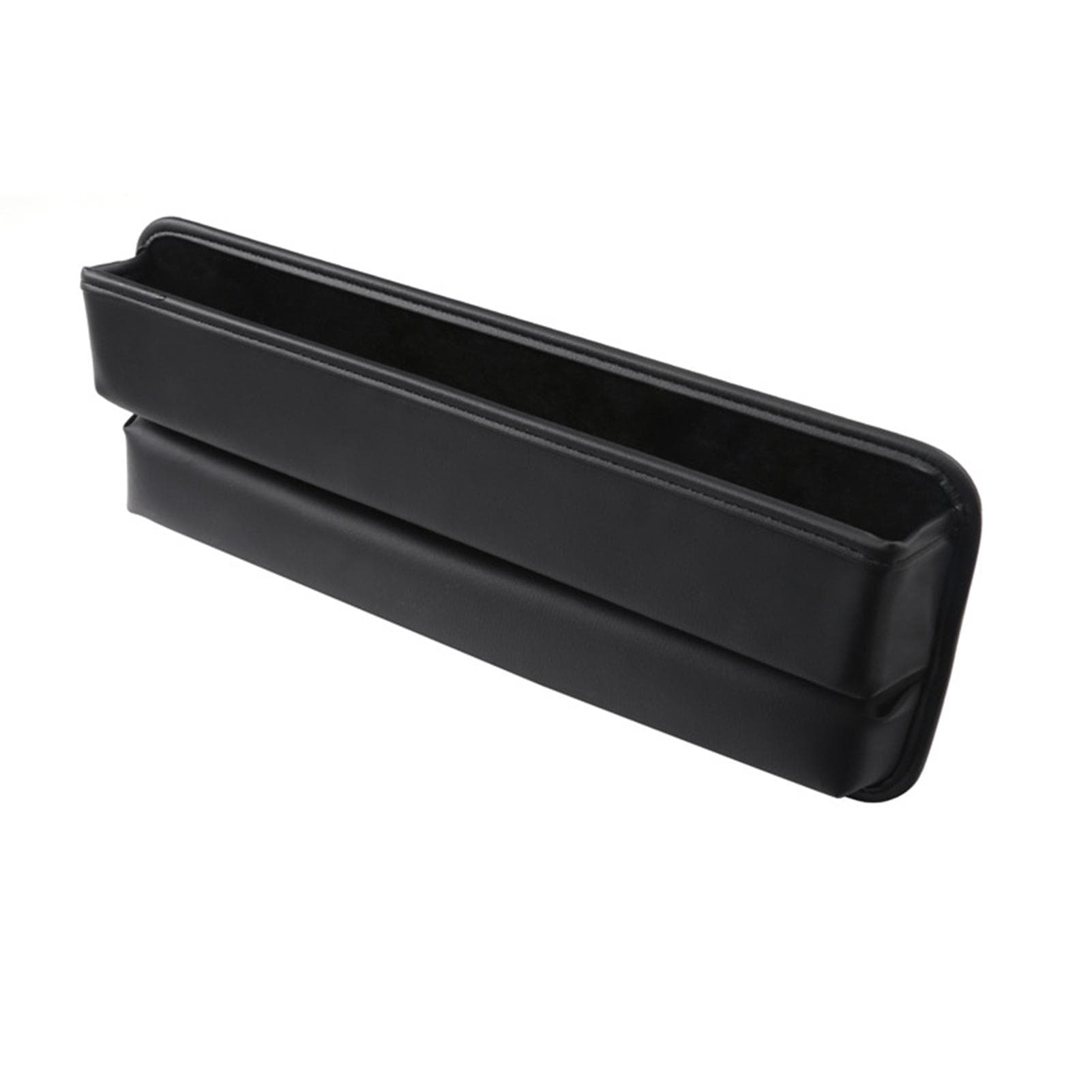 Car Seat Gap Filler Organizer, Multifunctional Car Seat Organizer, Auto Leather Storage Box for black