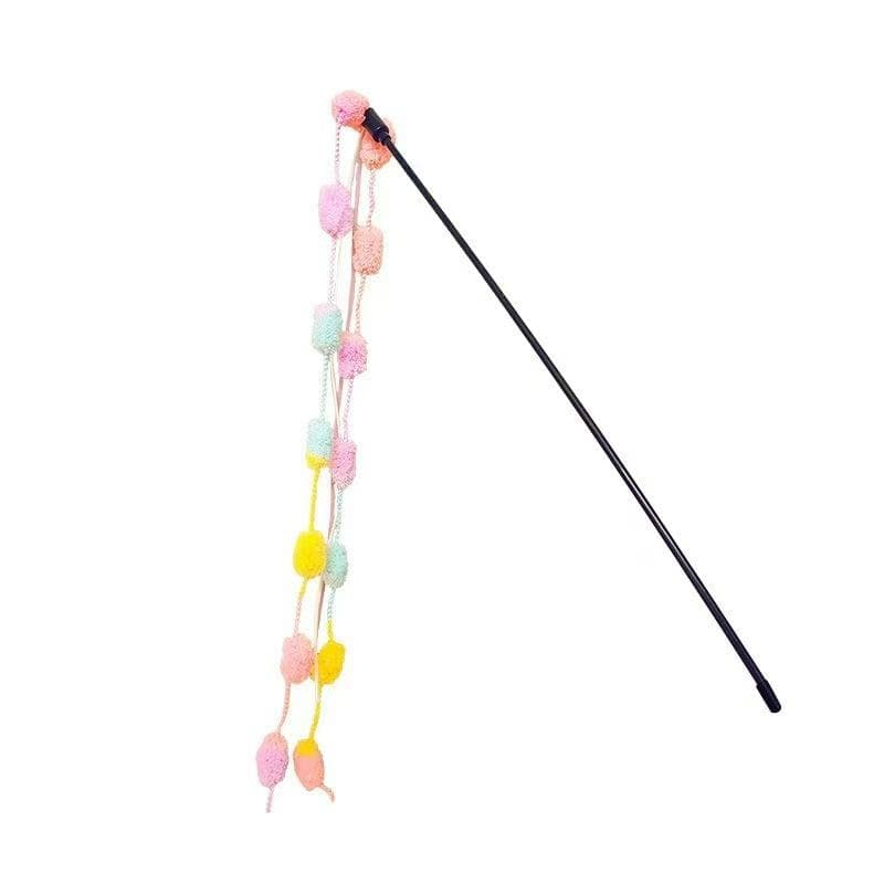1pcs Cat Teaser Stick With Bell, Interactive Pet Toy For Self-Entertainment 1PCS
