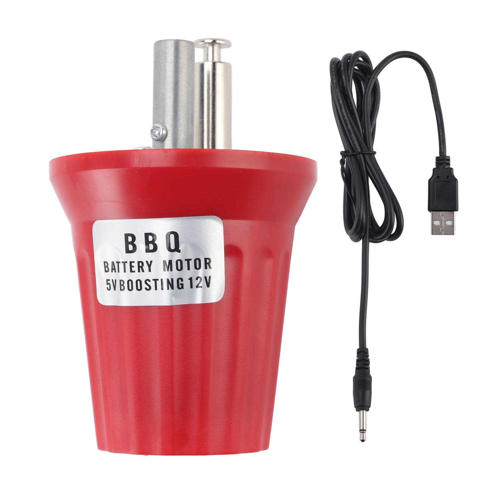Barbecue Grill Rotator Motor Large Torsion 5V to 12V USB Boost Powered Electric Grill Rotator Motor