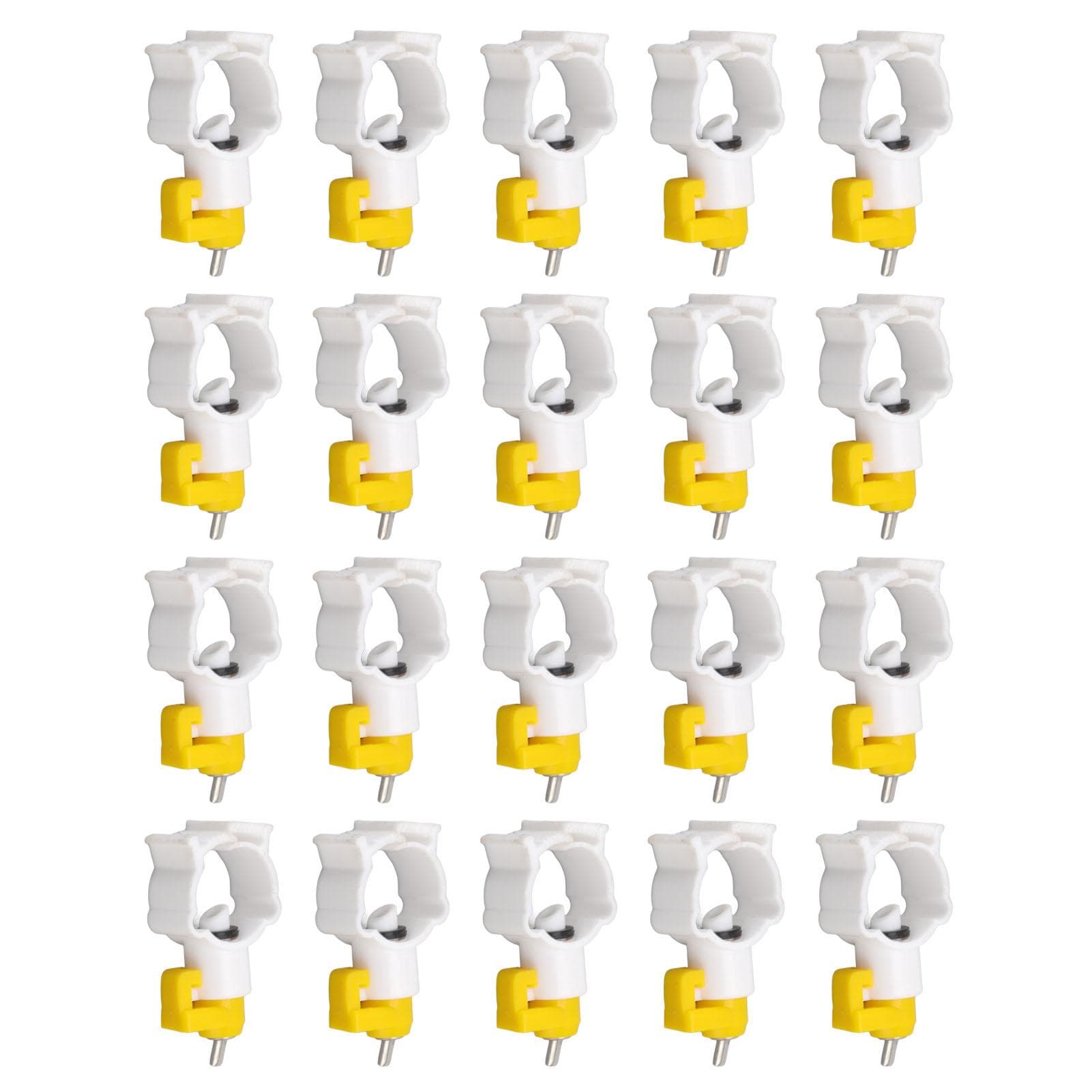 20pcs Chicken Water Nipples Thickened Ball Valve Automatic Drinking Nipples for Poultry