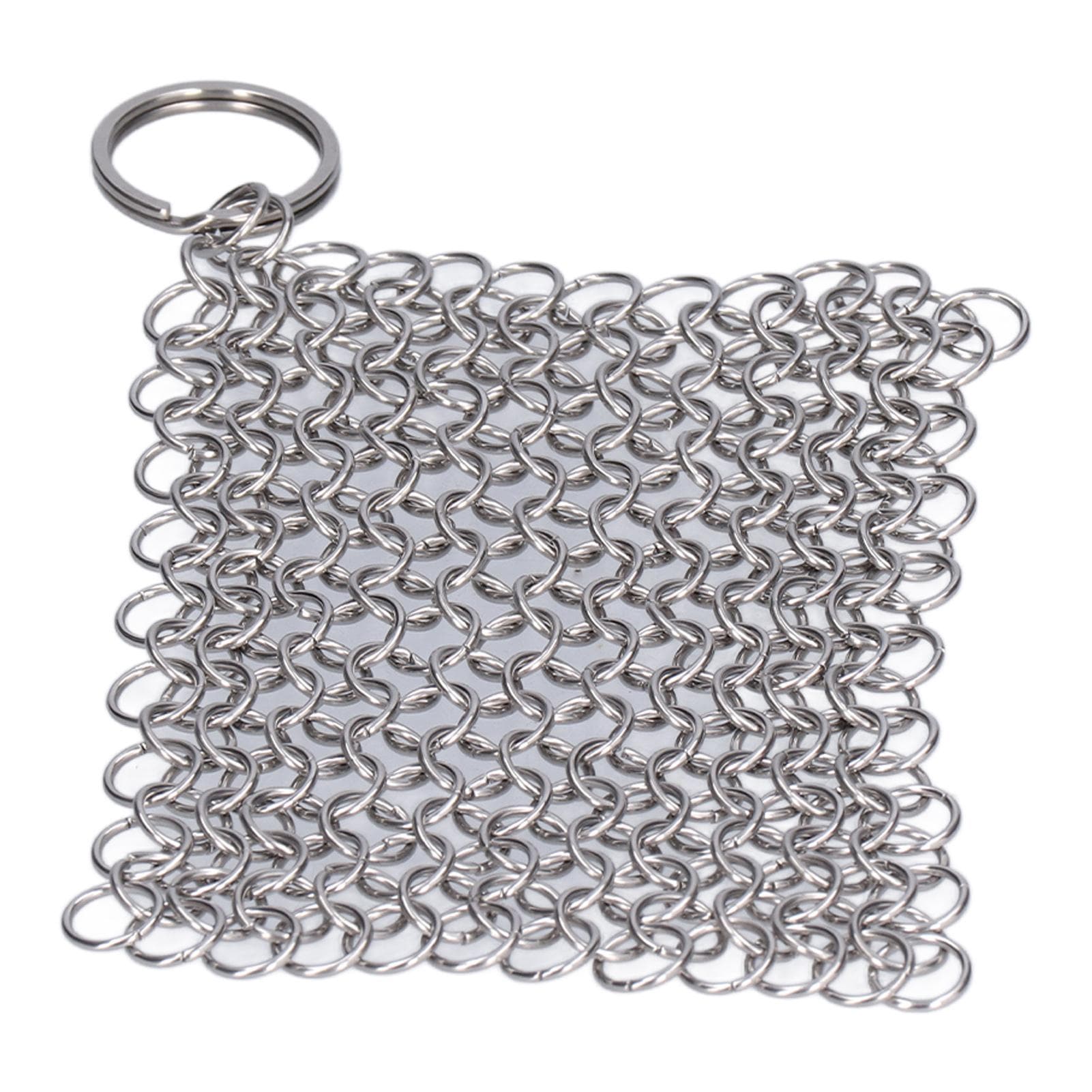 Cast Iron Cleaner Scrubber Stainless Steel Scraper Silver Kitchen Cleaning Tool for Cookware