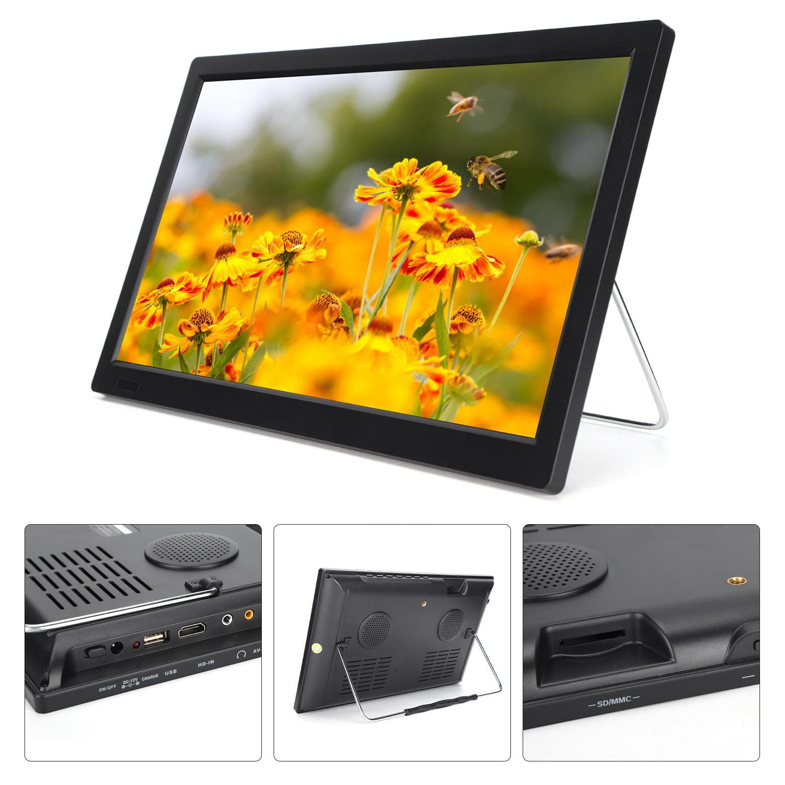 LEADSTAR 13 Inch ATSC Digital TV Portable HD Television for Car Camping US Plug