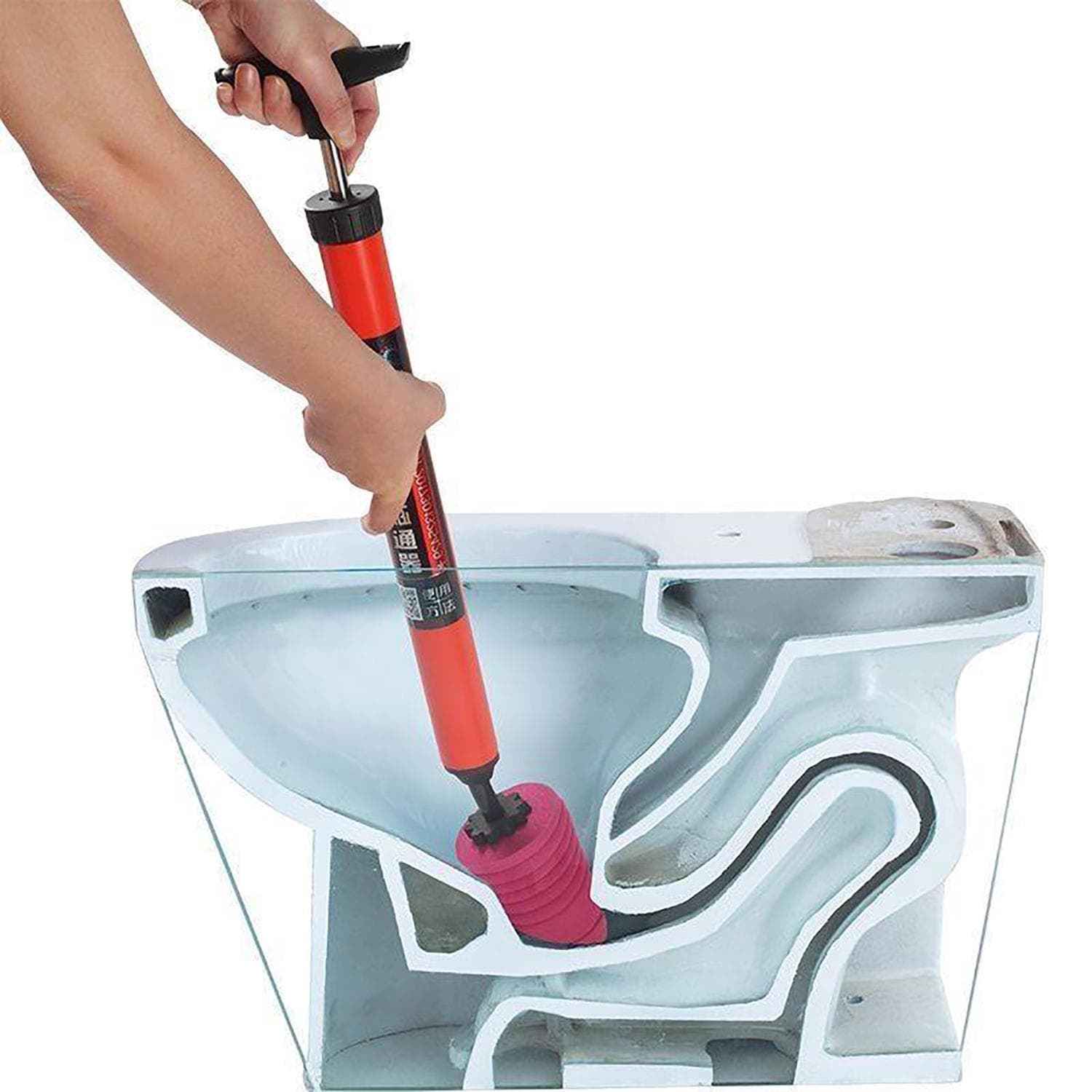 High Pressure Toilet Unblock,Toilet Plunger Kits,One Shot Toilet Pipe Plunger,Air Plunger For Toilet, Floor Drain, Clogged Pipe