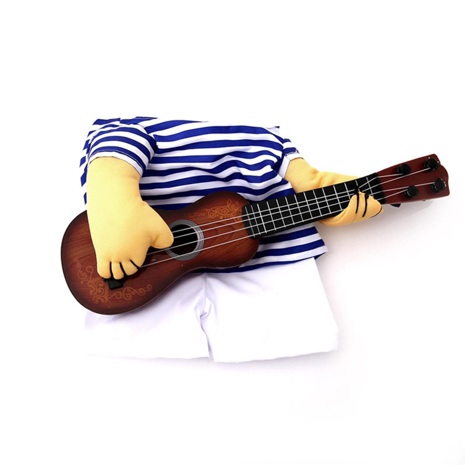 Pet Guitar Costume Cute Funny Dog Halloween Costume Cosplay Apparel Clothes for Small Dogs Puppy M(for 4-6.5kg)