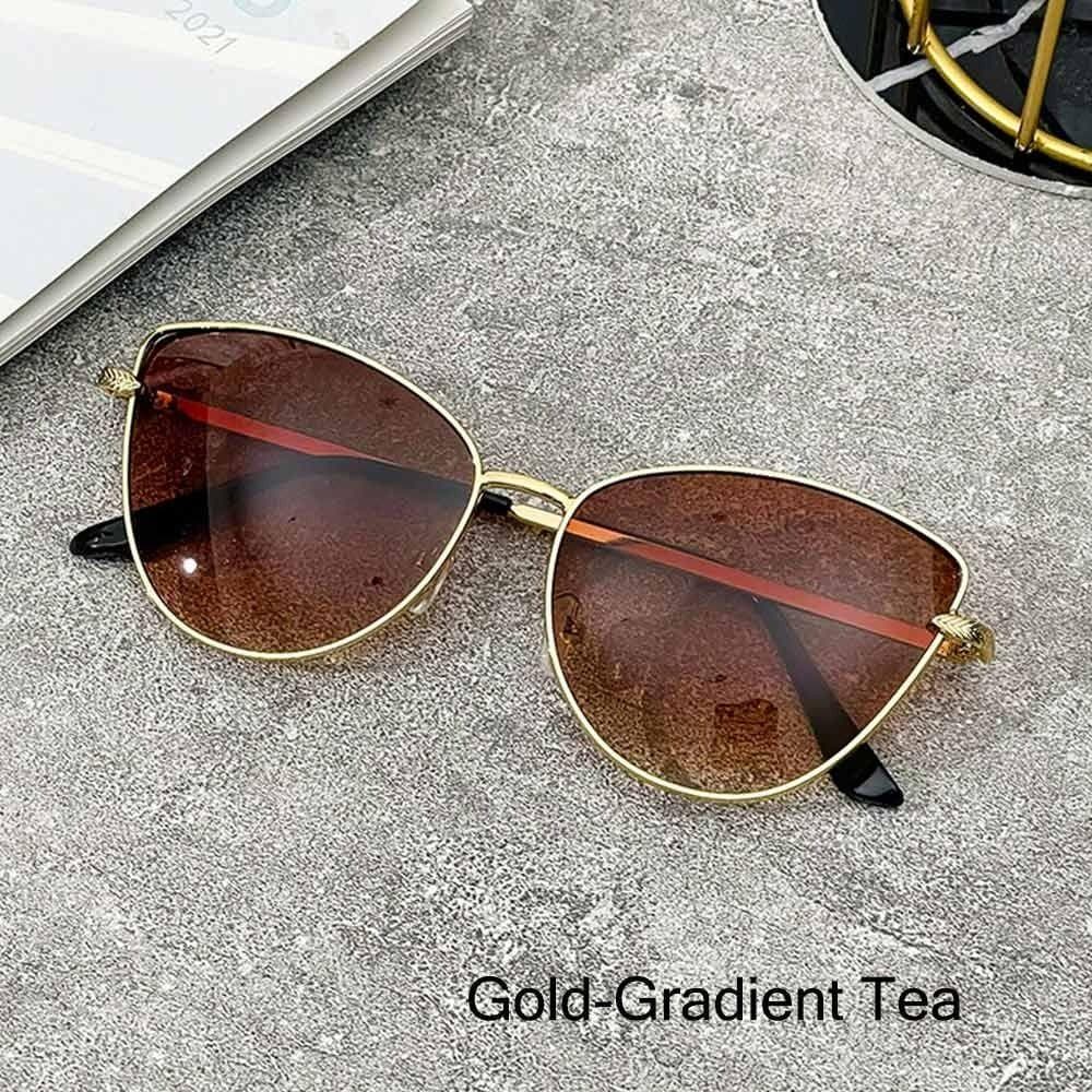 Square Cat Eye Sunglasses UV400 Protection Ocean Lenses Summer Shades for Women Beach Travel Fashion