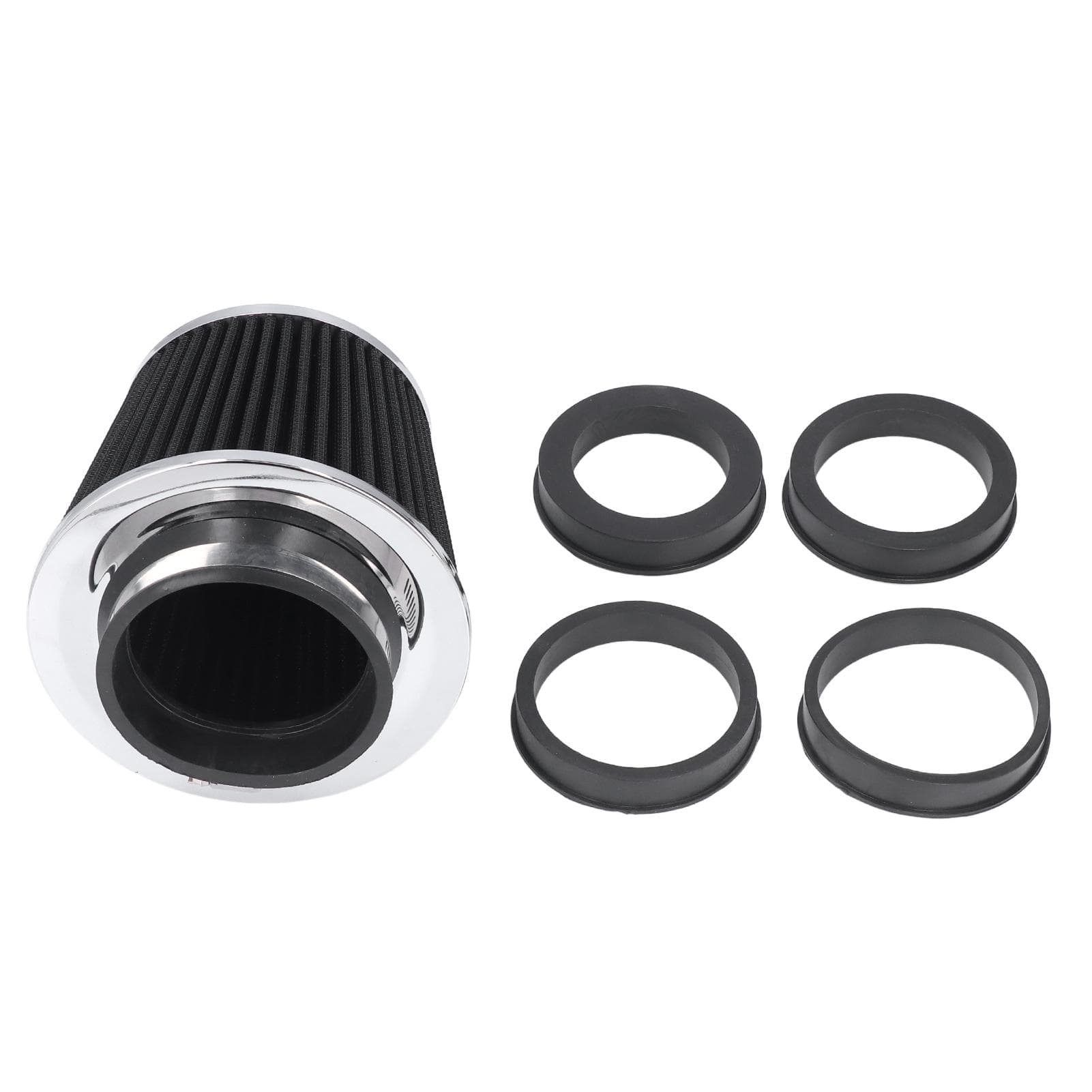 High Flow Air Intake Filter Clamp On Design Washable Steel Nonwoven Fabric Universal for Car