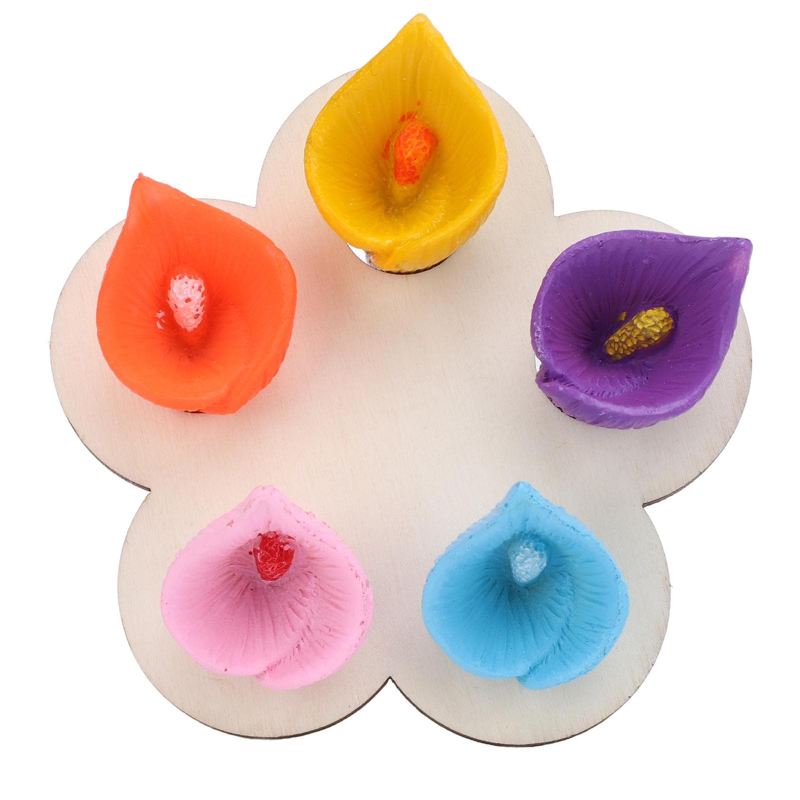 Drinking Cup for Bees Resin Colorful Bee Cups for Garden Thirsty Pollinators 5 Colors Cups with