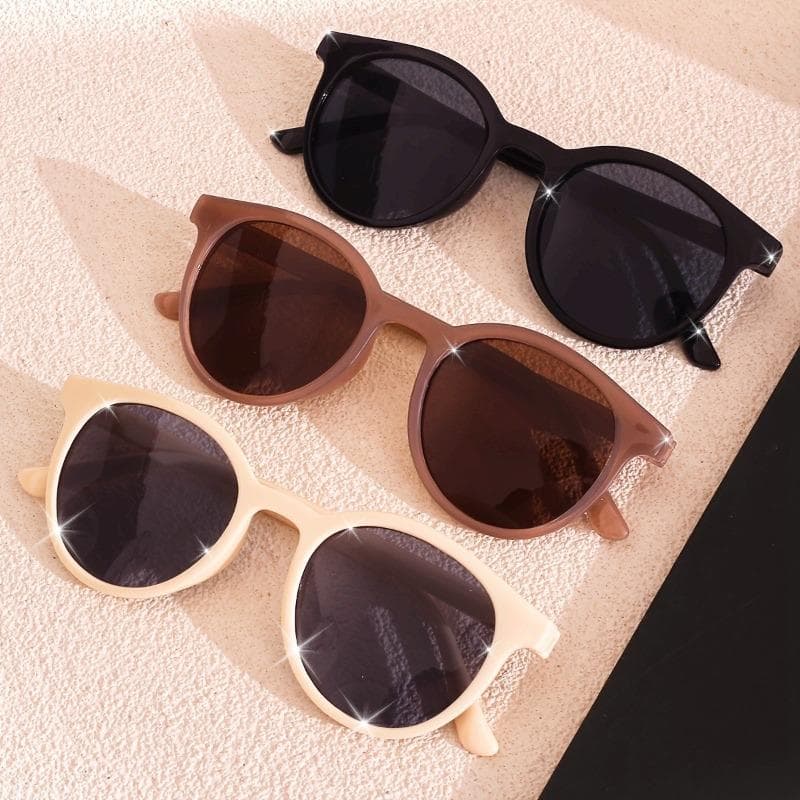 1/3pack Retro Round Frame Women Glasses Trendy Fashion Accessory for Party Festival Daily Wear