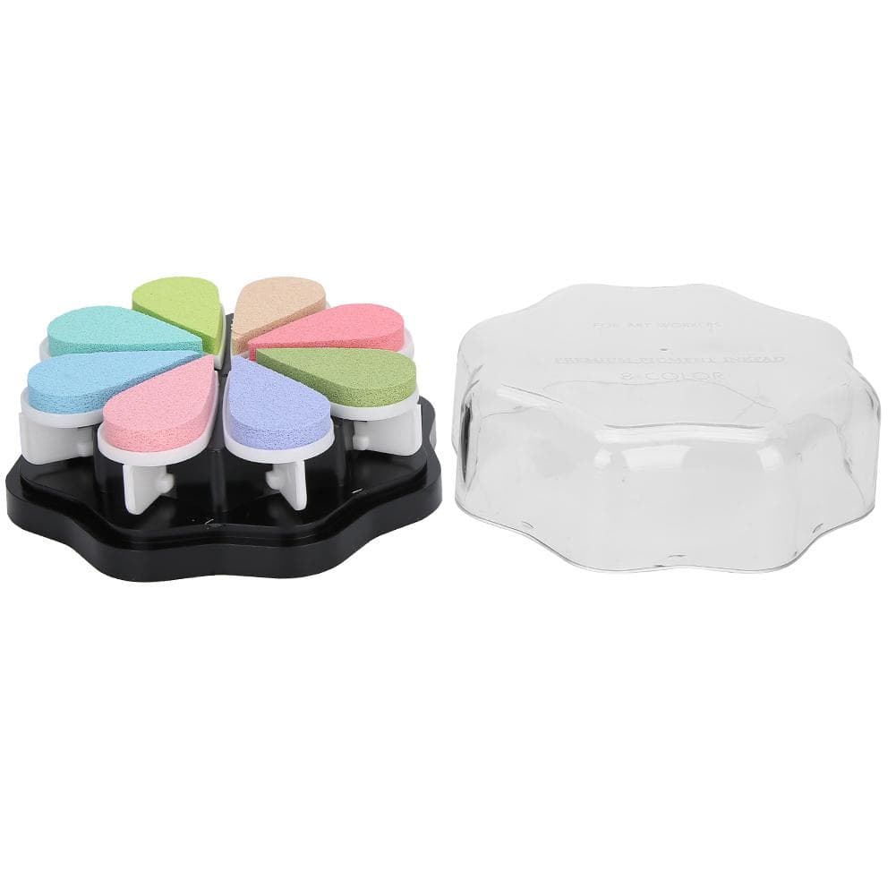 Petal Inkpad 8 Colors Water Based DIY Hand Stamp Pad Strong Coverage for Ordinary Paper(1010 Easter