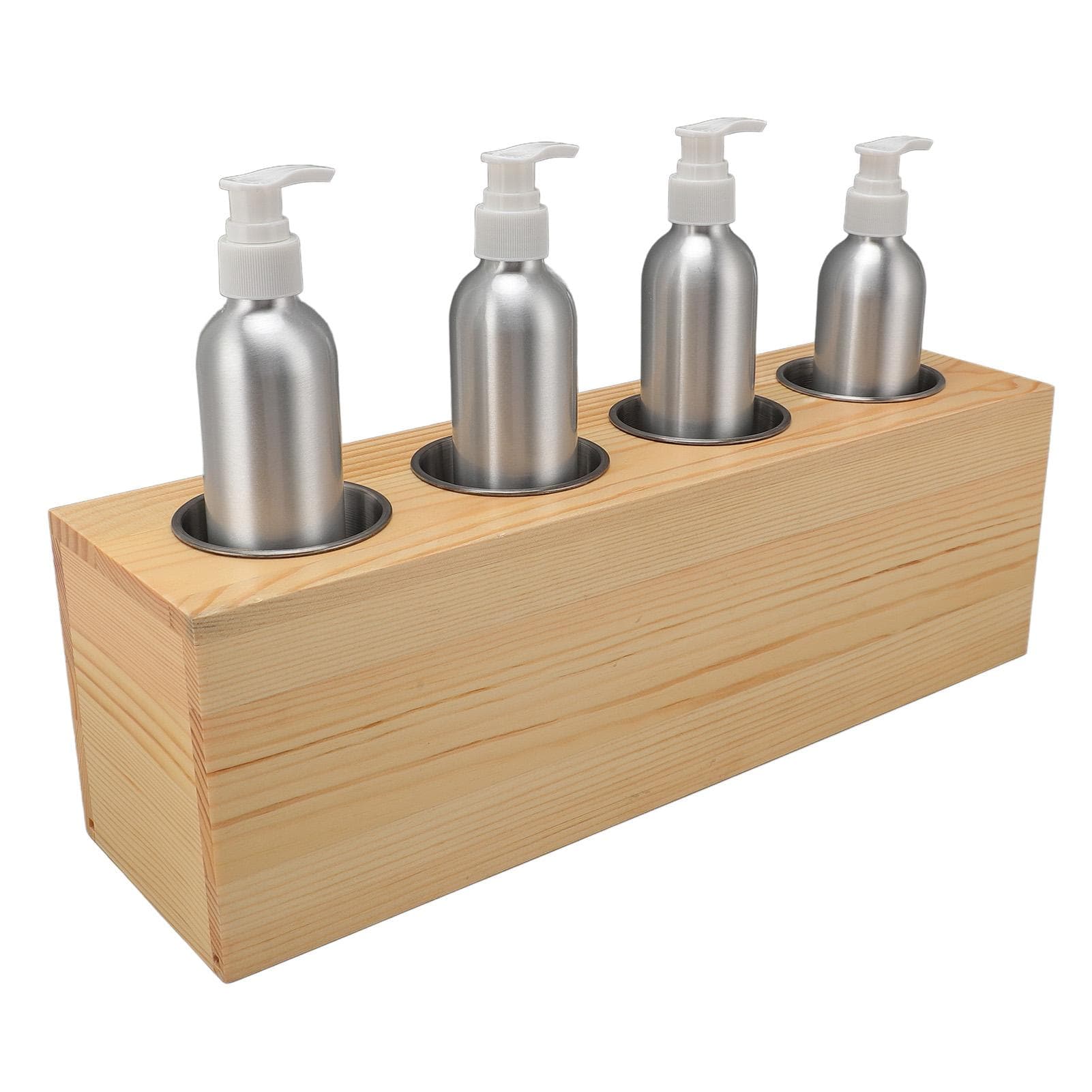Massage Oil Heater Constant Temp Control Quick Heating 4 Hole Lotion Warmer with 4pcs Aluminum US Plug