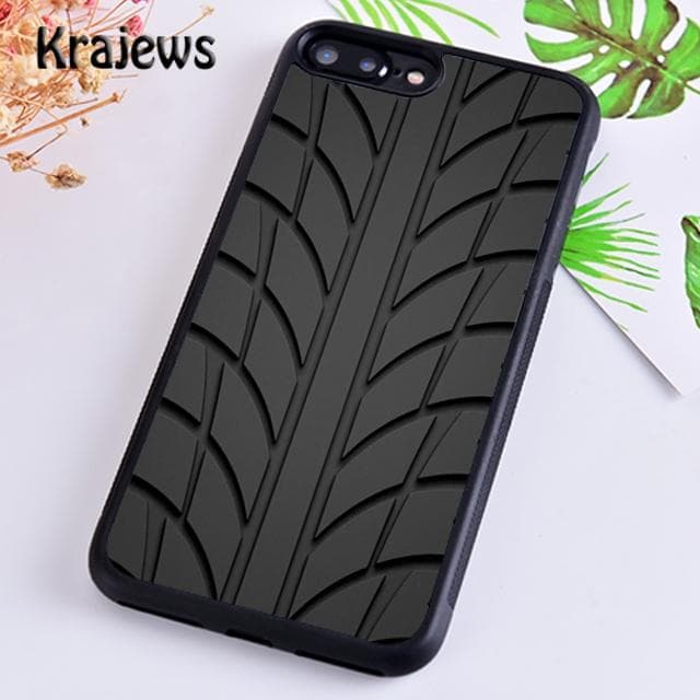 Krajews Car Tire Tyre Tread Art Print Soft Phone Case For iPhone 14 5 6s 7 8 plus X XR XS 11 12 13 pro max Samsung S21 S22 ultra Samsung S22ultra