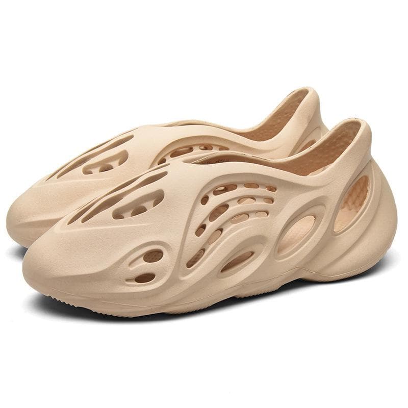 2021 Summer Couple's Large Size Beach Sandals & Slippers for Men and Women 39 beige