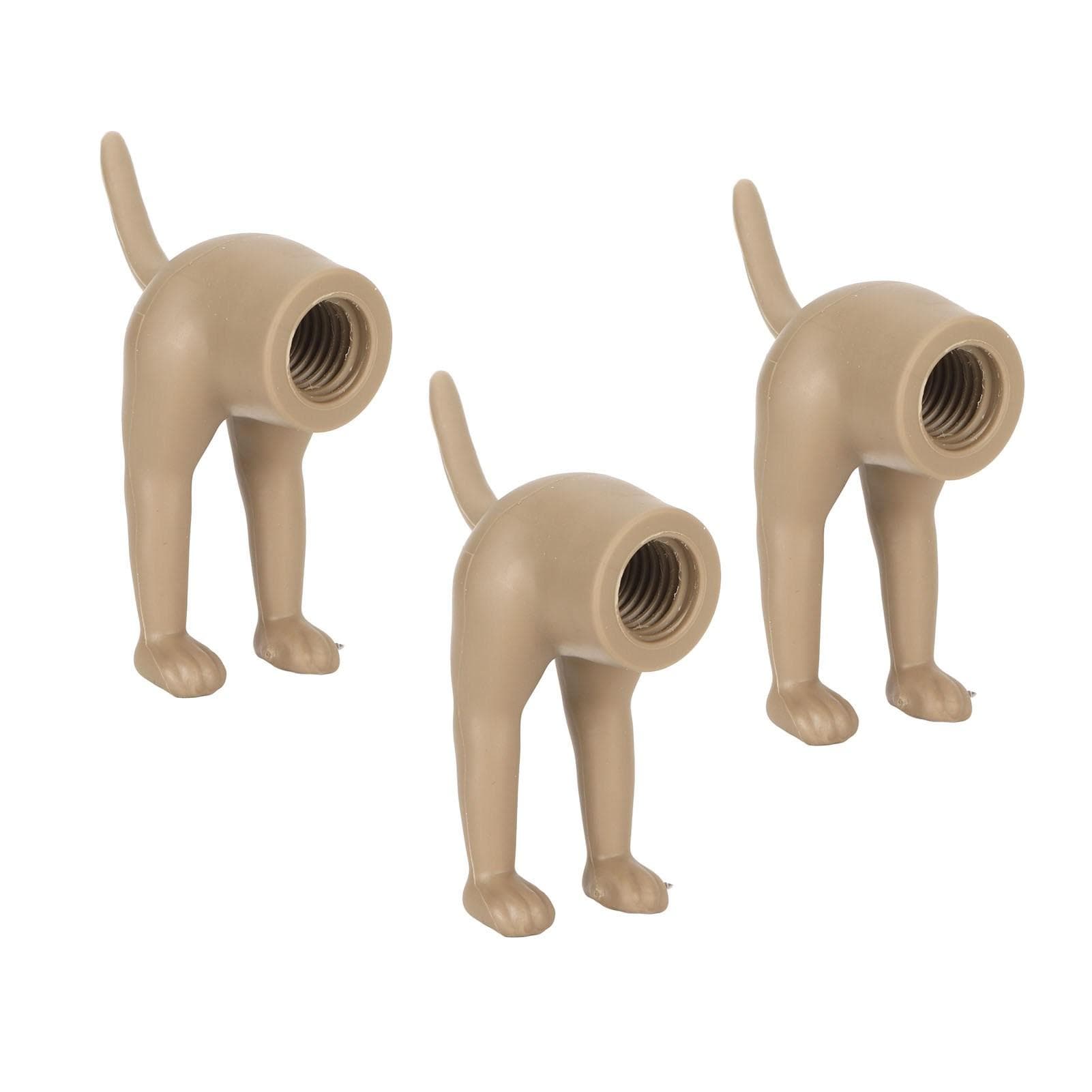 3PCS Dog Pooping Butt Toothpaste Topper Silicone Funny Toothpaste Dispenser Cap Toothpaste Covers