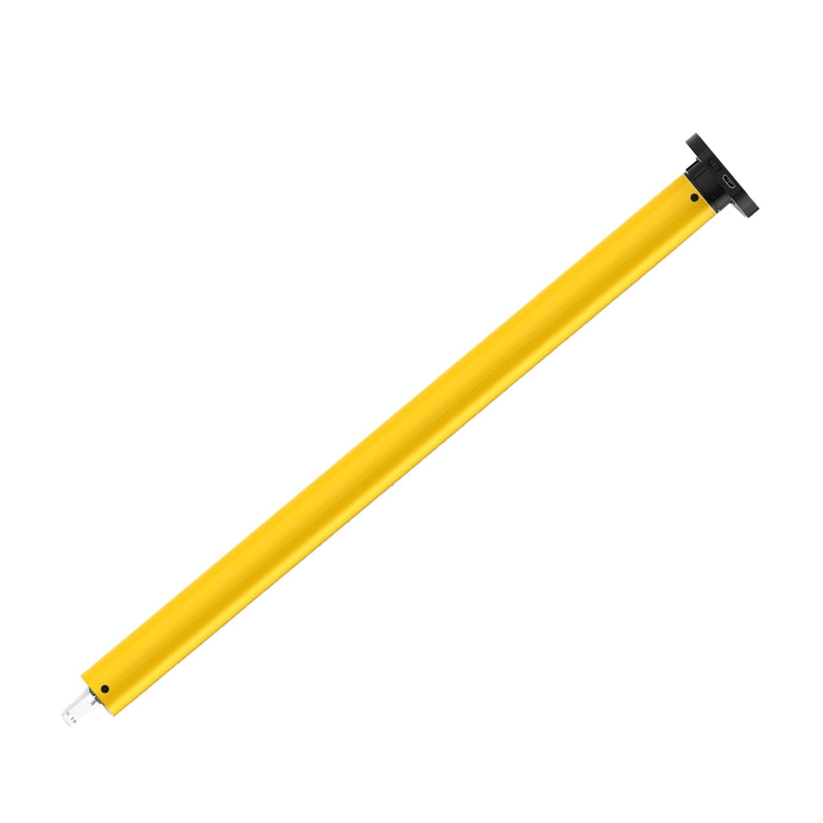 Automatic 25mm Smart ZigBee Tubular Roller Blinds Motor DC Lithium Battery Powered Builtin yellow