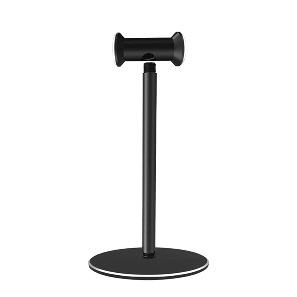 Metal Headphones Holder Aluminum Supporting Bar Flexible Headrest with Silicone Pad for Wired Wireless Gaming Headsets black